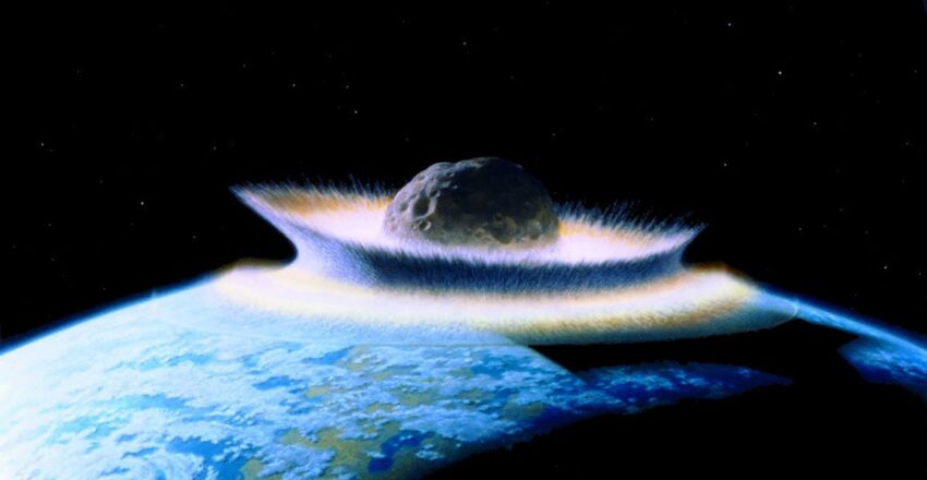 小行星与地球相撞的插图