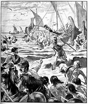 罗马人在肯特海岸着陆